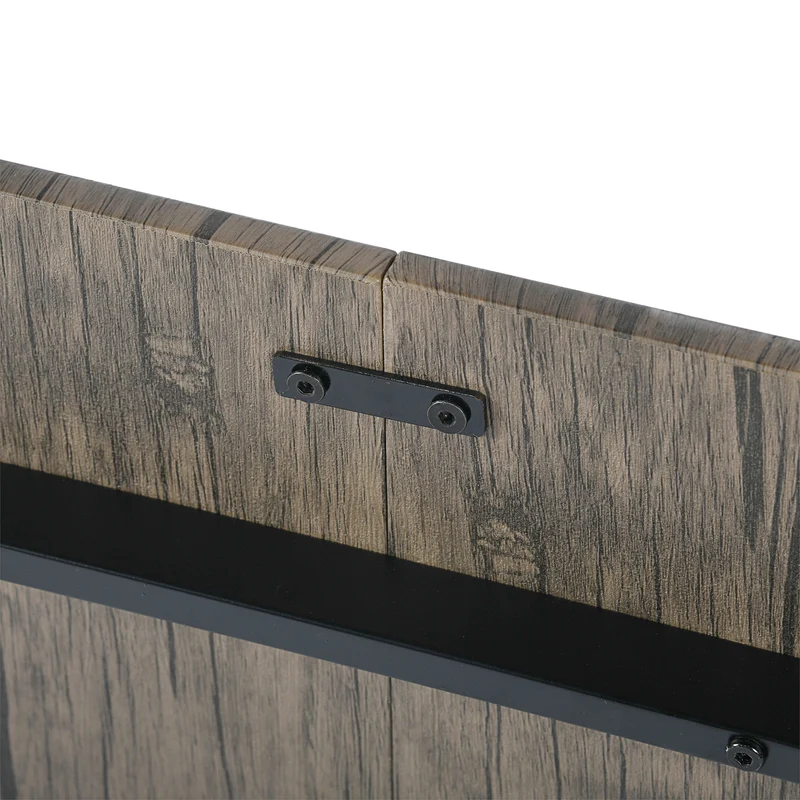 Ensemble Table Modulaire REEDER et 4 Chaises - Chêne/Noir
