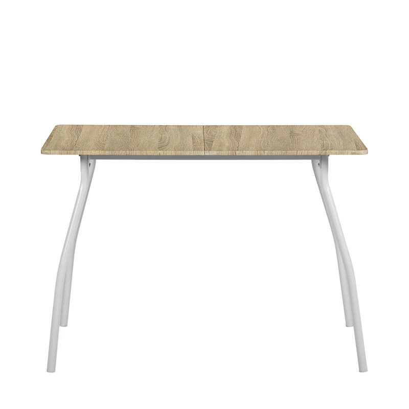 Ensemble Table Modulaire REEDER et 4 Chaises - Chêne/Noir