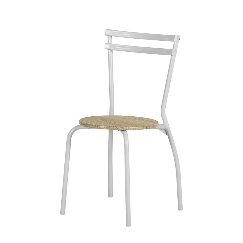 Ensemble Table Modulaire REEDER et 4 Chaises - Chêne/Noir