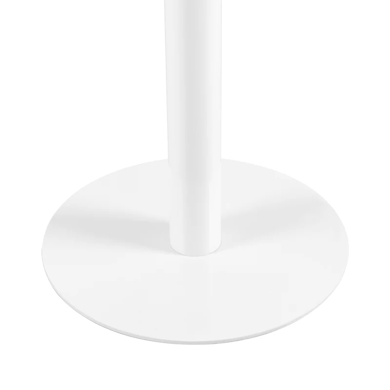 Table à manger ronde LYMAN 80 cm - Blanc/Noir