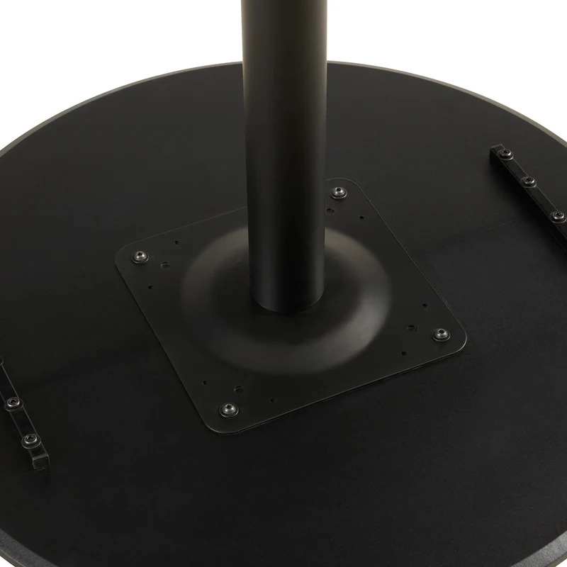 Table à manger ronde LYMAN 80 cm - Blanc/Noir