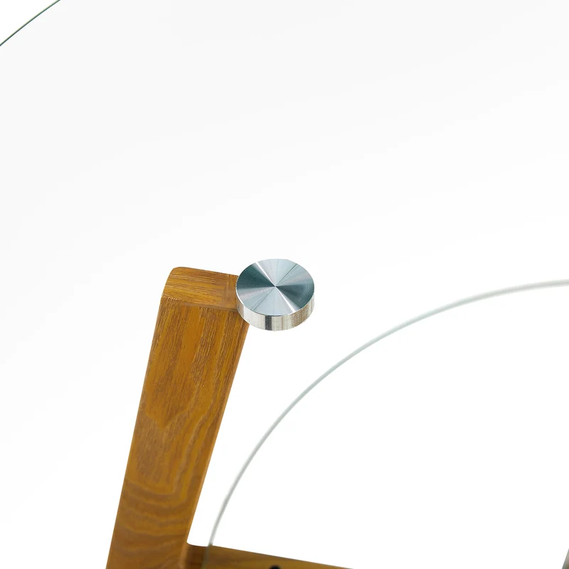 Table Ronde Double en Verre avec Cercles Grands et Petits - MASSA