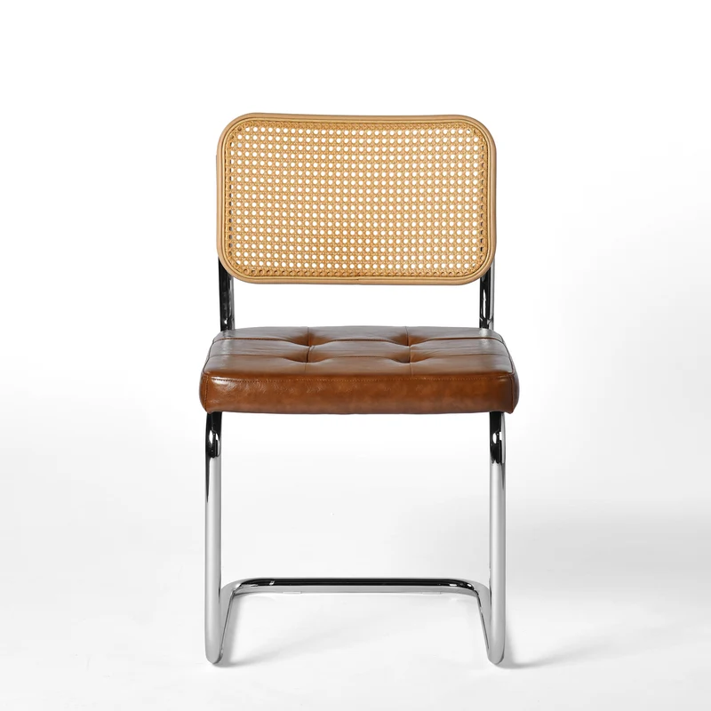 Ensemble de 2 chaises classiques style rotin années 50 - Durables et faciles à utiliser | EGGREE