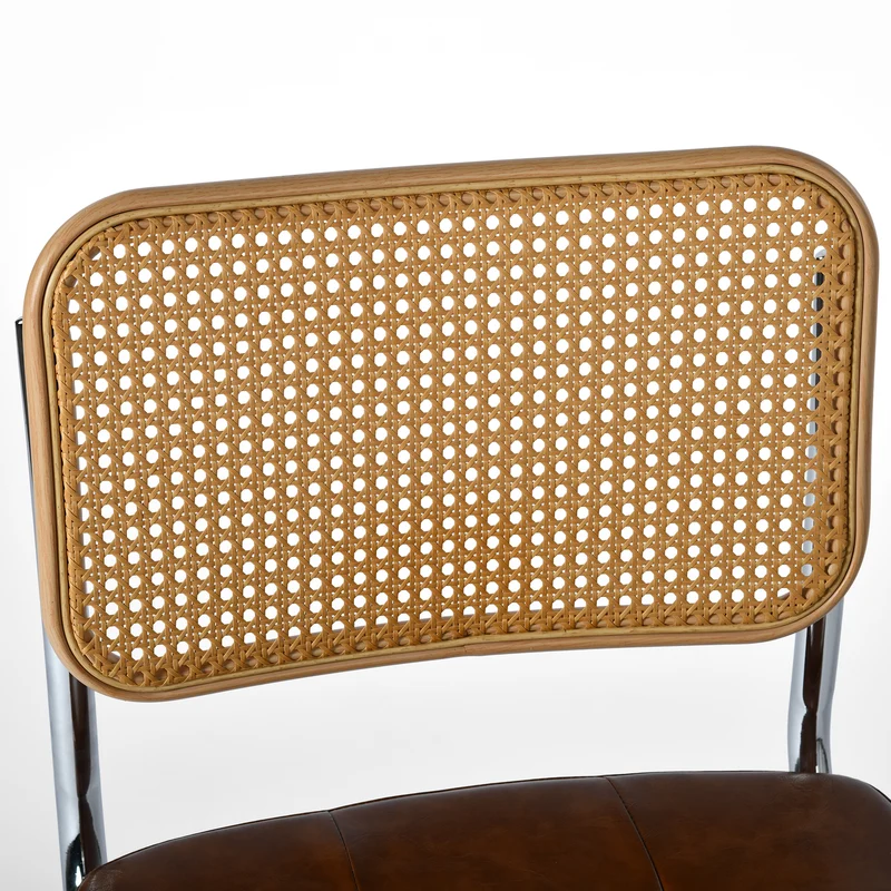 Ensemble de 2 chaises classiques style rotin années 50 - Durables et faciles à utiliser | EGGREE