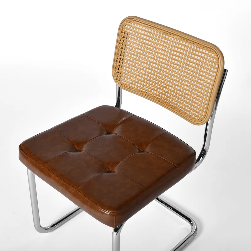 Ensemble de 2 chaises classiques style rotin années 50 - Durables et faciles à utiliser | EGGREE