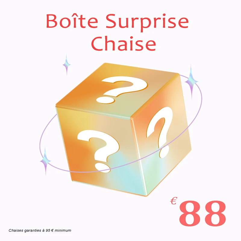 【MYSTERY BOX】Ensemble de 4 chaises design aléatoires - Seulement 88 € ! (Valeur 95-120 €+) - Livraison gratuite