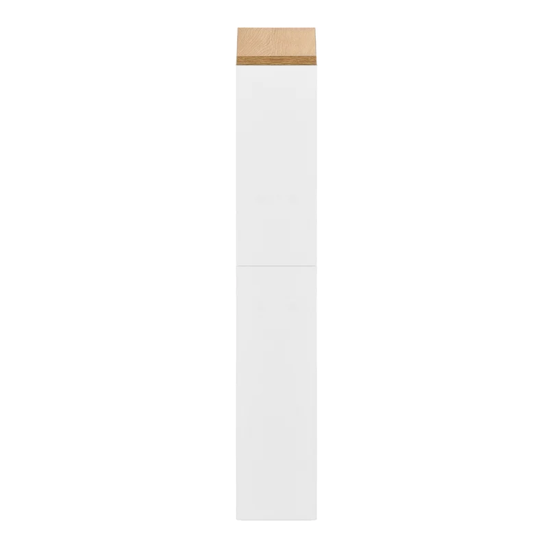 Chariot de rangement étroit à roulettes à 4 niveaux, design fin pour cuisine - Couleur feu/Blanc - ENTIAT