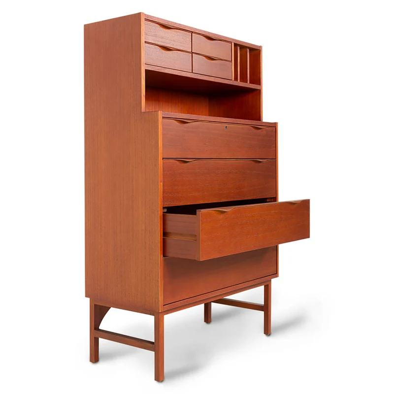 SECRÉTAIRE EN BOIS TEINTÉ