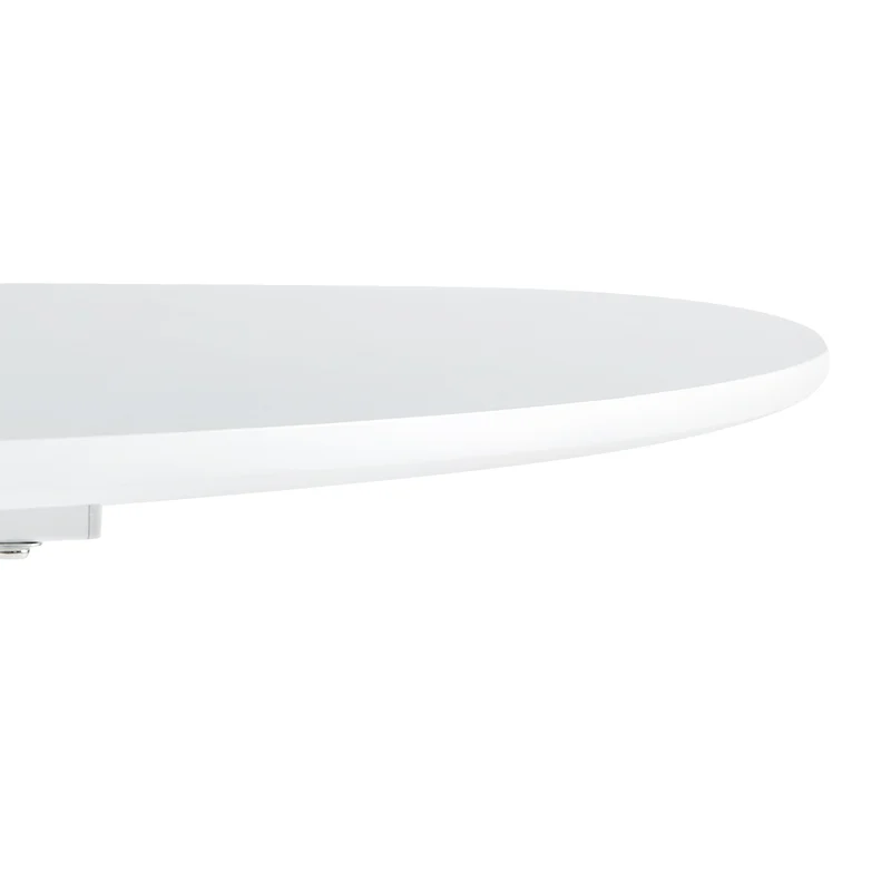 Table ronde de 120 cm avec pieds en fer (4 secteurs) - Blanche