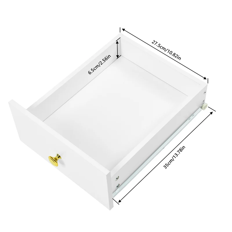 Buffet VIDOR, meuble de cuisine avec support pour micro-ondes - Blanc