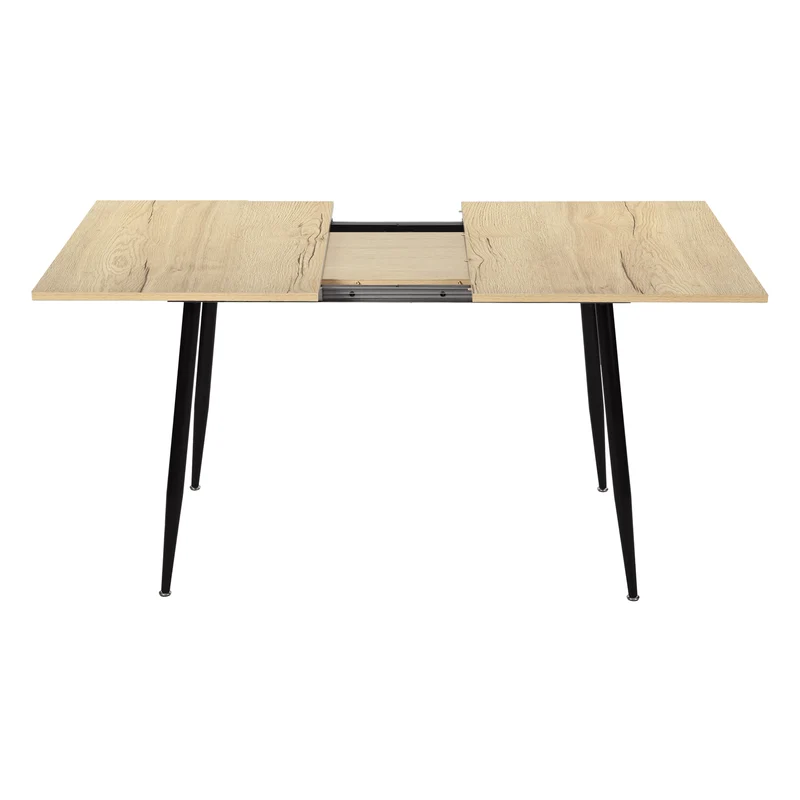 Table de salle à manger extensible ONAVA, table de cuisine rectangulaire en chêne, 120-160 cm