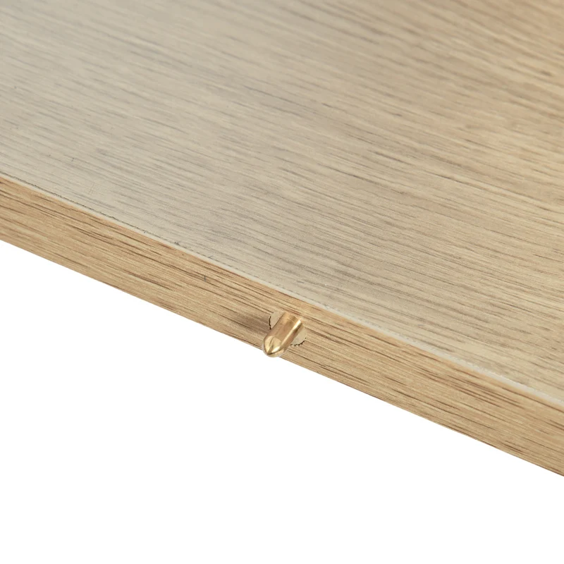 Table de salle à manger extensible ONAVA, table de cuisine rectangulaire en chêne, 120-160 cm