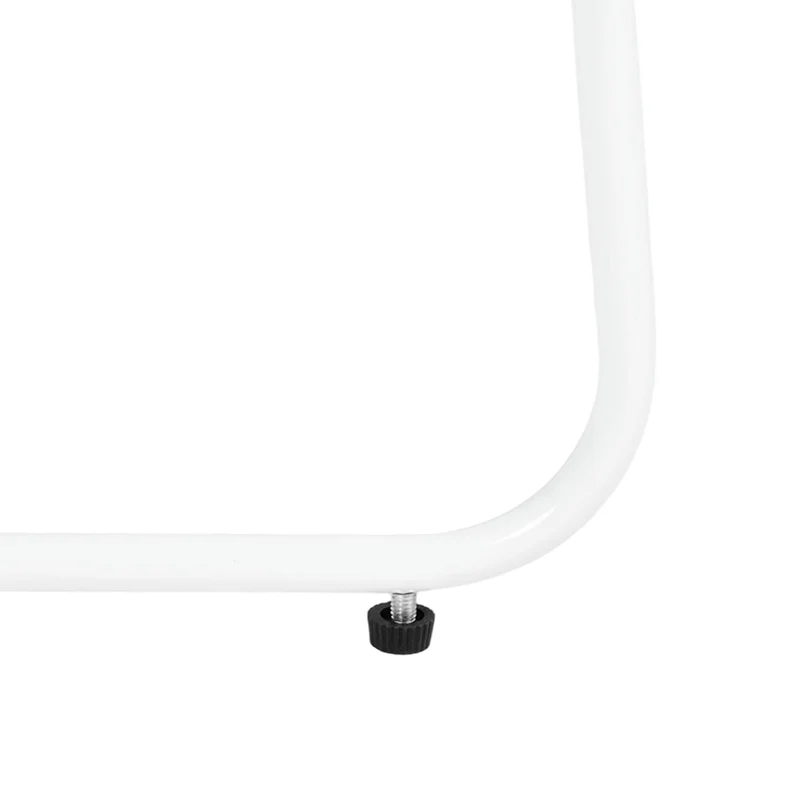 Table basse ronde moderne avec panier de rangement DOYLE - Blanche