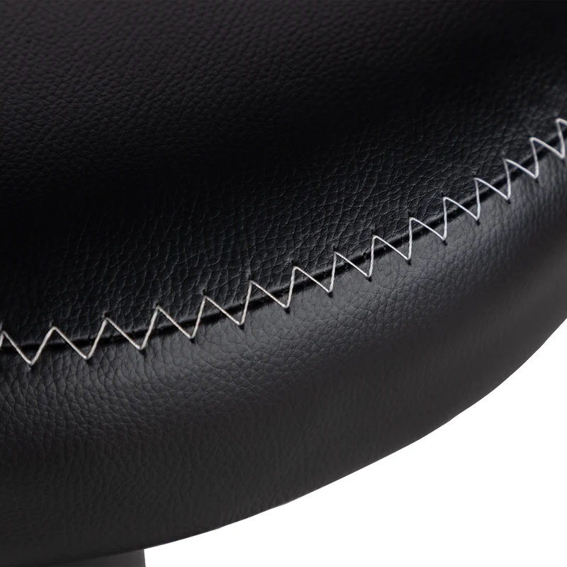 Tabourets de bar modernes réglables HAZLET avec repose-pieds, lot de 2 - Noir