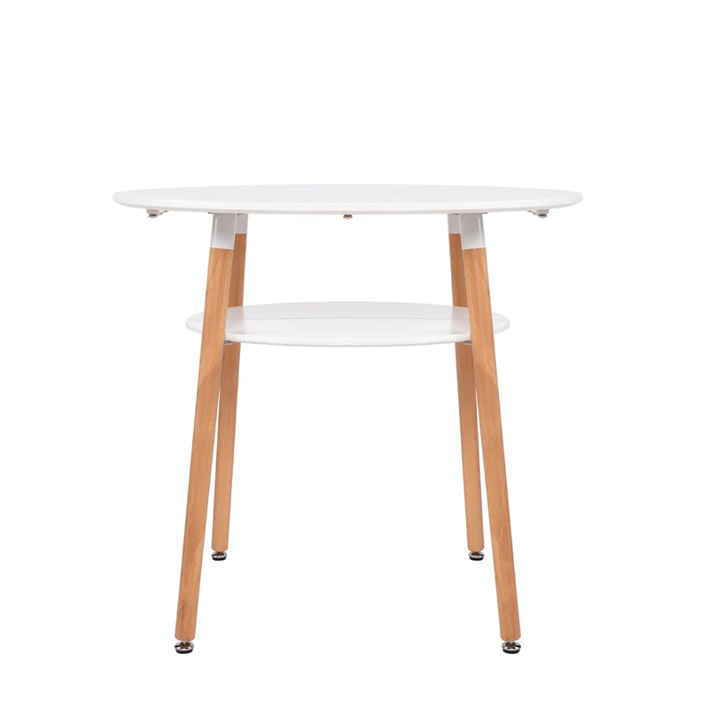 Table basse ronde à 2 niveaux blanche - FULLER