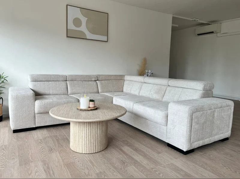 Canapé d’Angle Karola Réversible & Convertible – Tissu Marbella