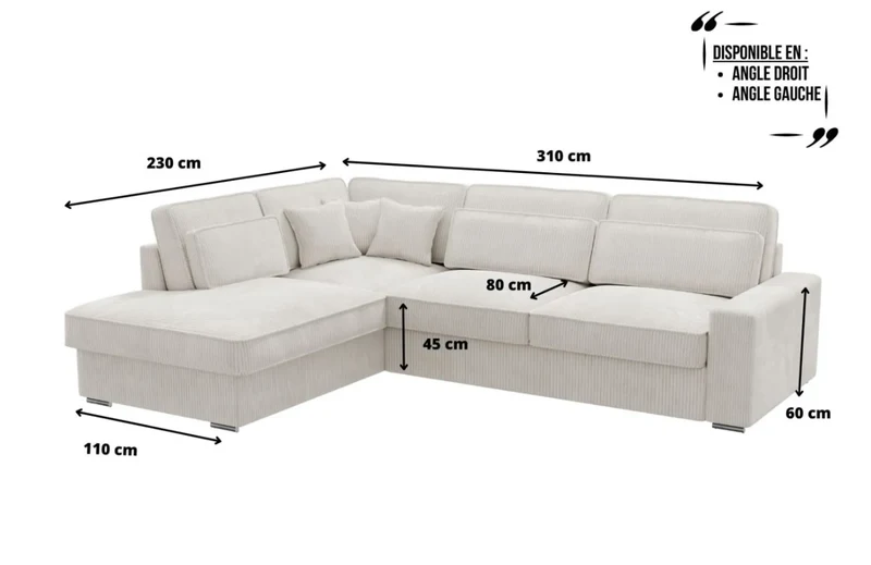 Canapé d’Angle Daniels – Design Moderne & Confort