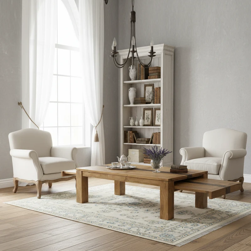 Table basse rectangulaire | Acacia Tatoo