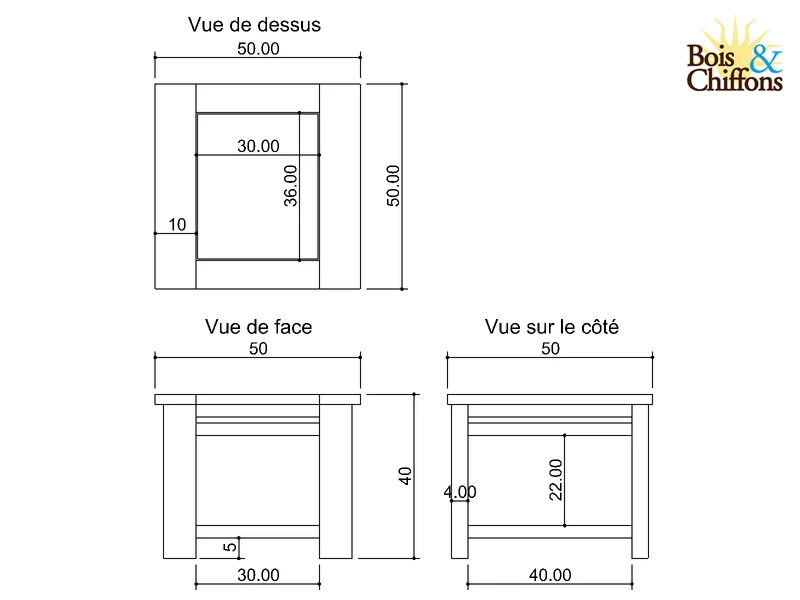 Bout de canapé Bois Massif | Acacia Moon