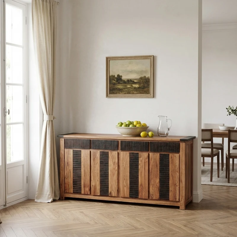 Buffet 4 Portes 4 Tiroirs | Acacia Moon