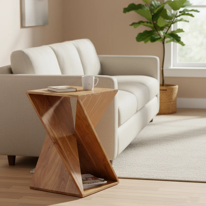 Table d'appoint pour canapé | Acacia Aria