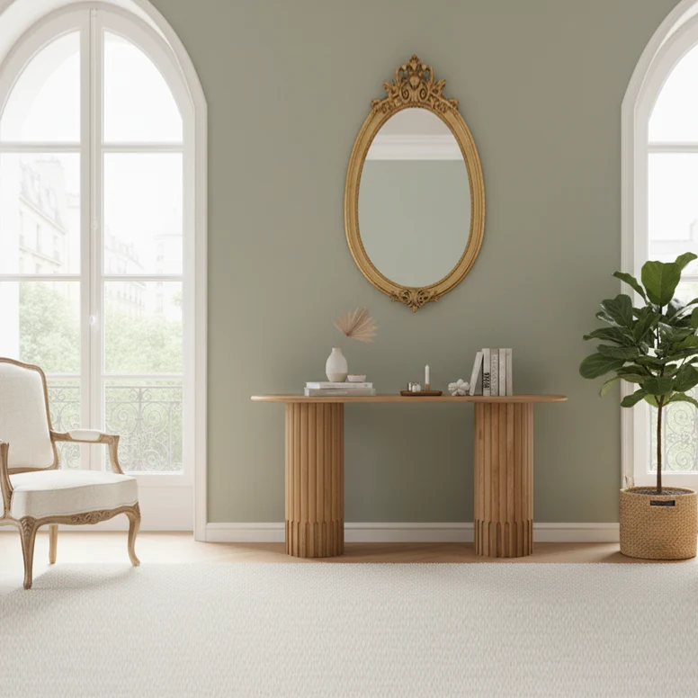 Console ovale | Chêne Dalta