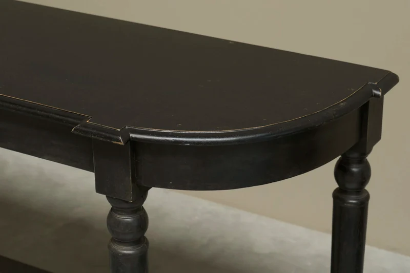 Pair of Ebonized Console Tables Early 19th Century
