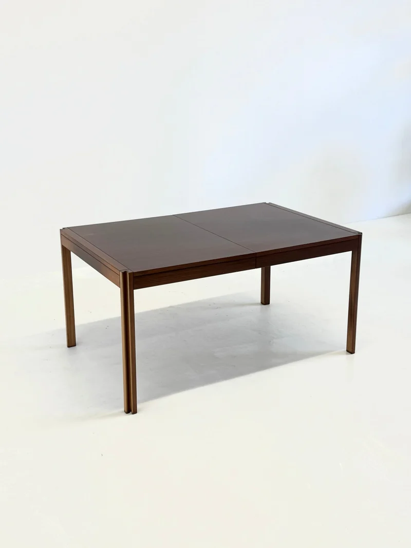 4D Wooden Vintage Dining Table by Angelo Mangiarotti for Molteni