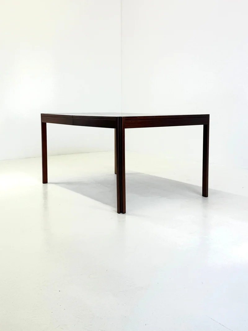 4D Wooden Vintage Dining Table by Angelo Mangiarotti for Molteni
