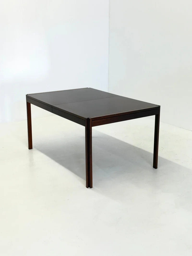 4D Wooden Vintage Dining Table by Angelo Mangiarotti for Molteni