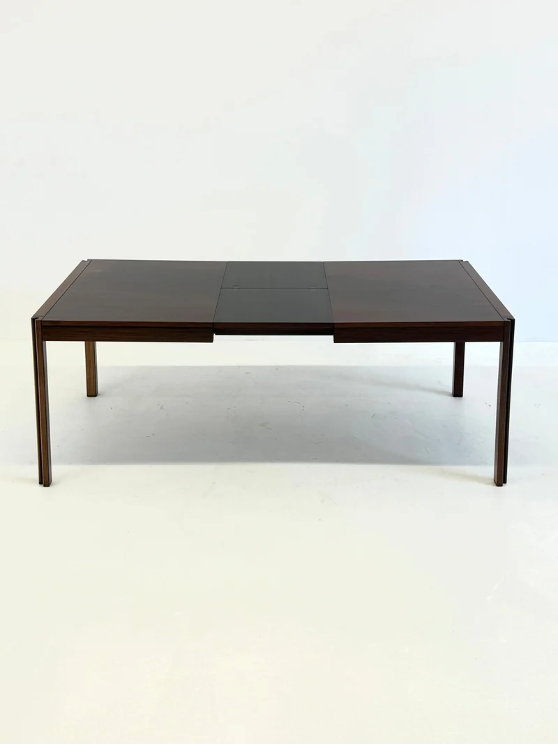 4D Wooden Vintage Dining Table by Angelo Mangiarotti for Molteni
