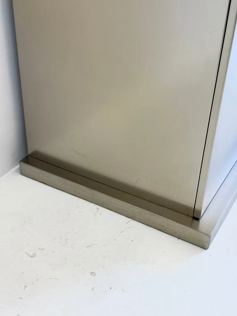 Postmodern Aluminum Bar Cabinet from Belgochrom