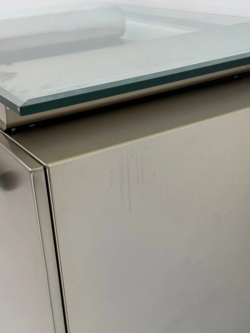 Postmodern Aluminum Bar Cabinet from Belgochrom