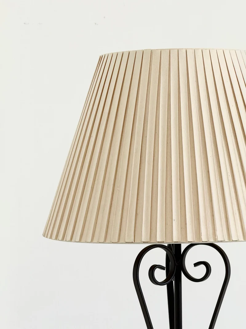 Vintage Wrought Iron Table Lamp