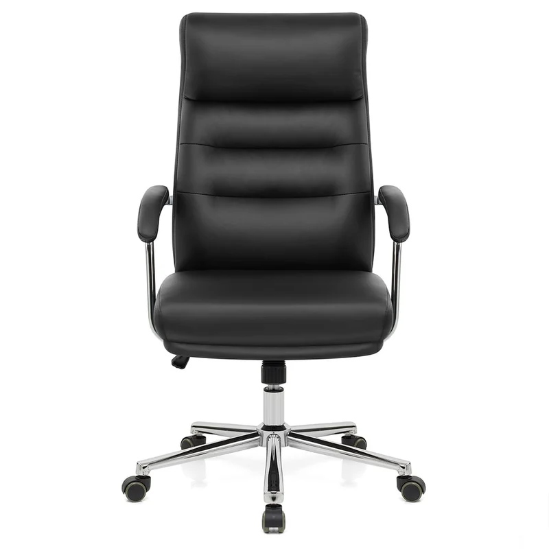 Chaise de Bureau Faux Cuir - Lyon Noir