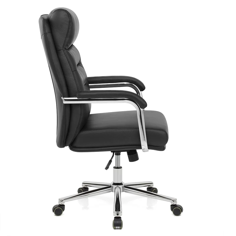 Chaise de Bureau Faux Cuir - Lyon Noir