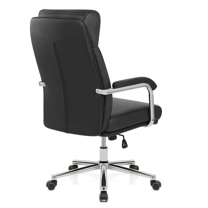 Chaise de Bureau Faux Cuir - Lyon Noir
