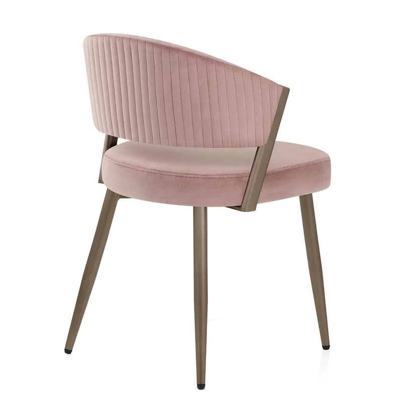 Chaise Velours - Lusso Rose