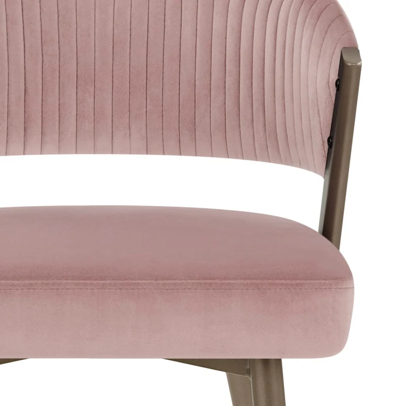 Chaise Velours - Lusso Rose