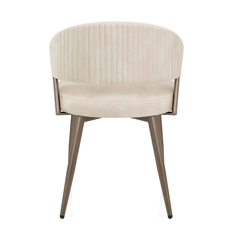 Chaise Velours - Lusso Crème
