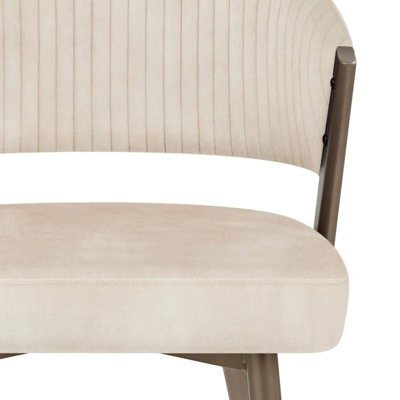 Chaise Velours - Lusso Crème
