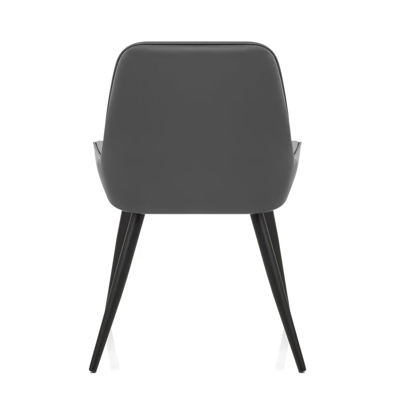 Chaise Faux Cuir - Lincoln Gris