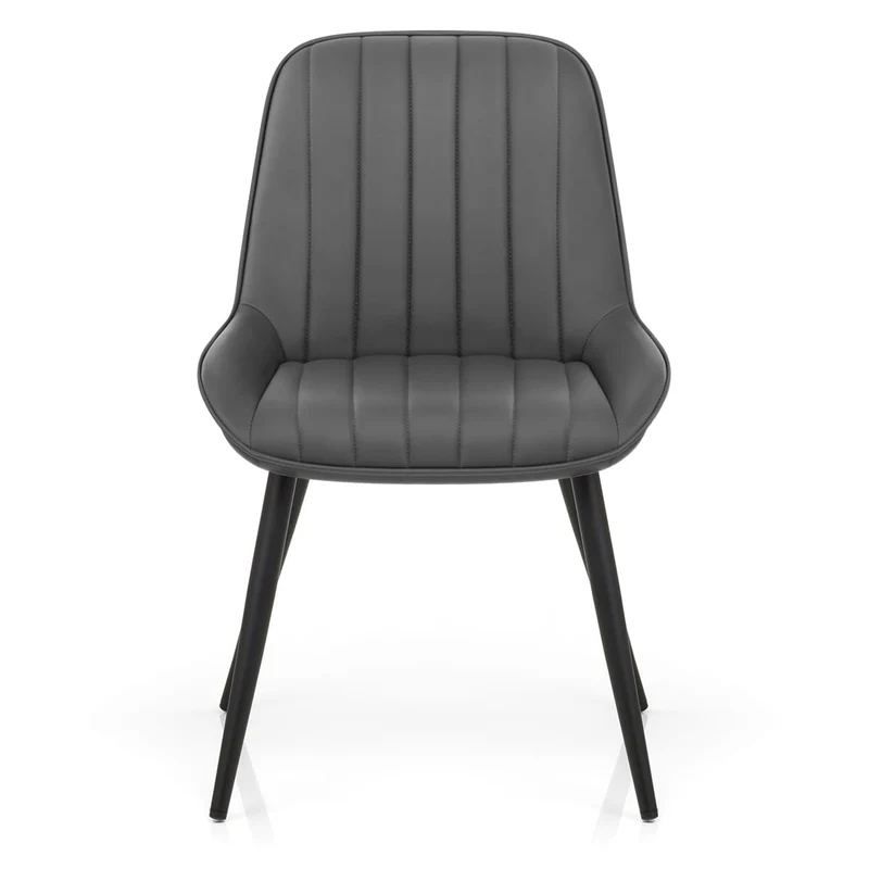Chaise Faux Cuir - Mustang Gris Foncé