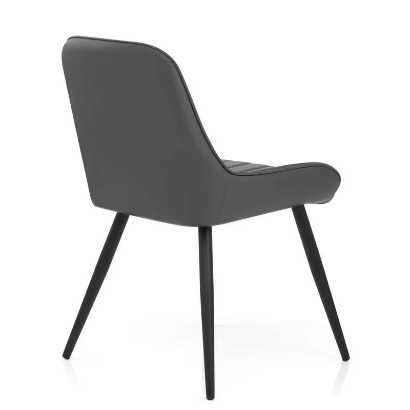 Chaise Faux Cuir - Mustang Gris Foncé