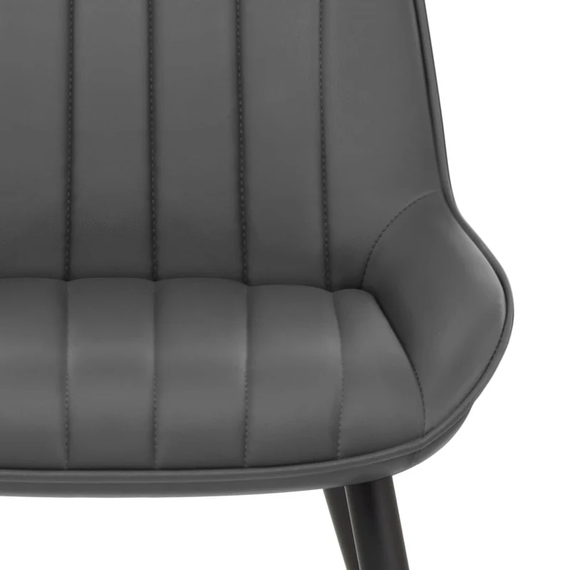 Chaise Faux Cuir - Mustang Gris Foncé