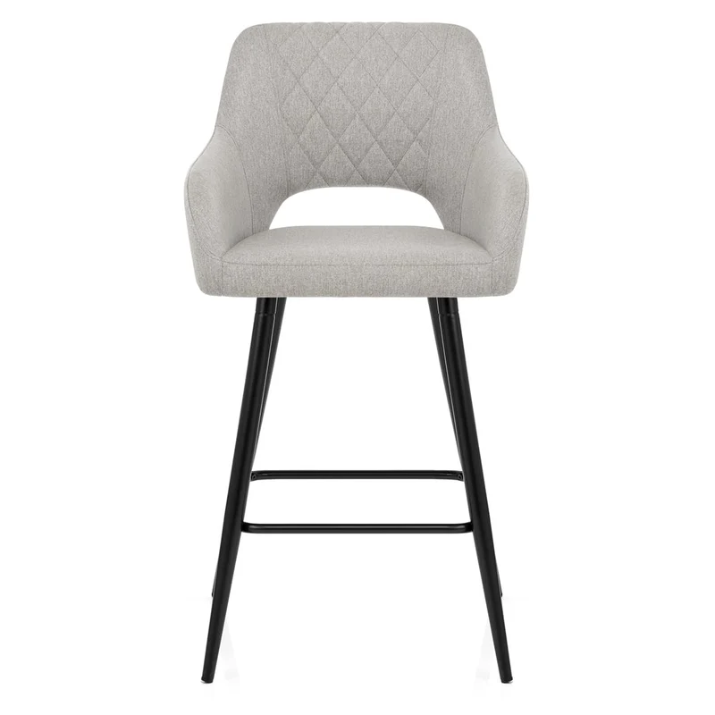 Tabouret de Bar Tissu - Lopez Gris