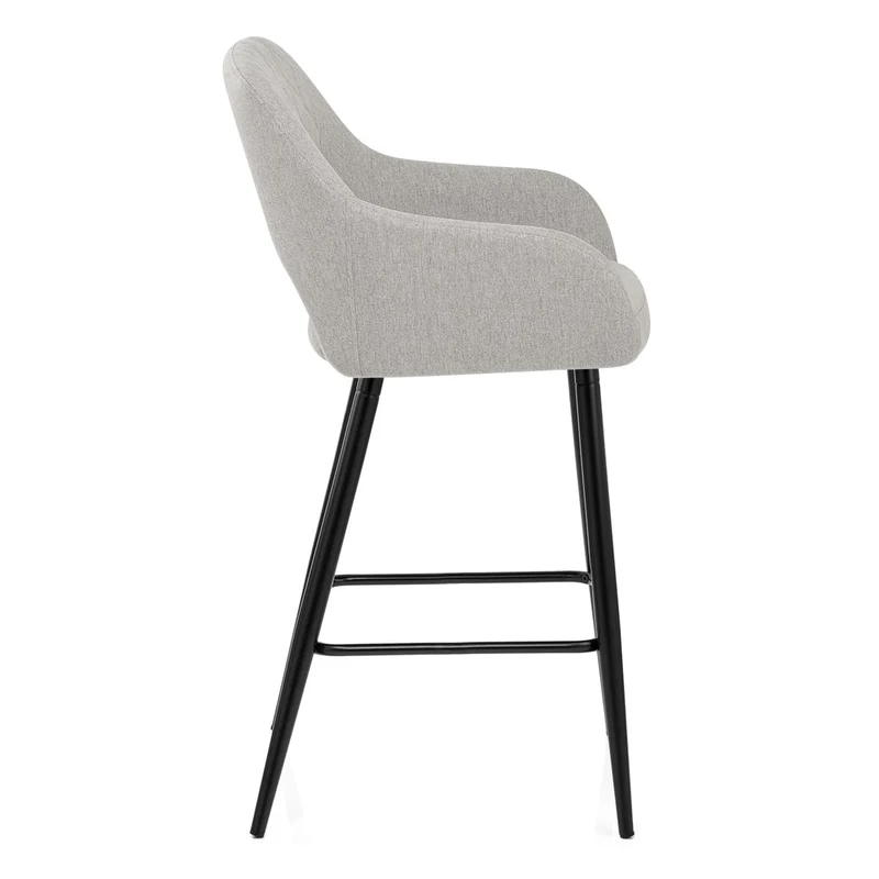Tabouret de Bar Tissu - Lopez Gris