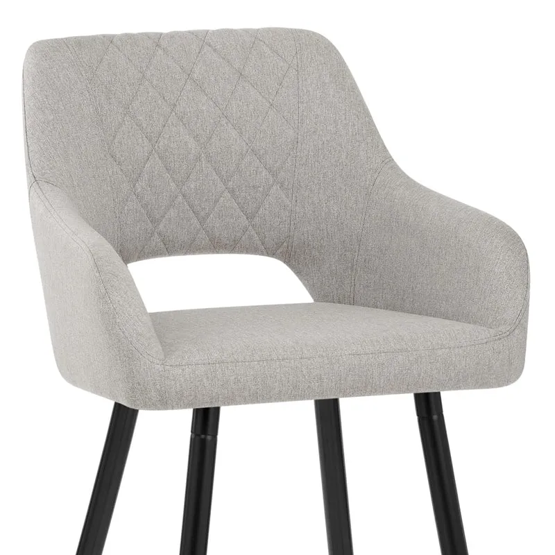 Tabouret de Bar Tissu - Lopez Gris