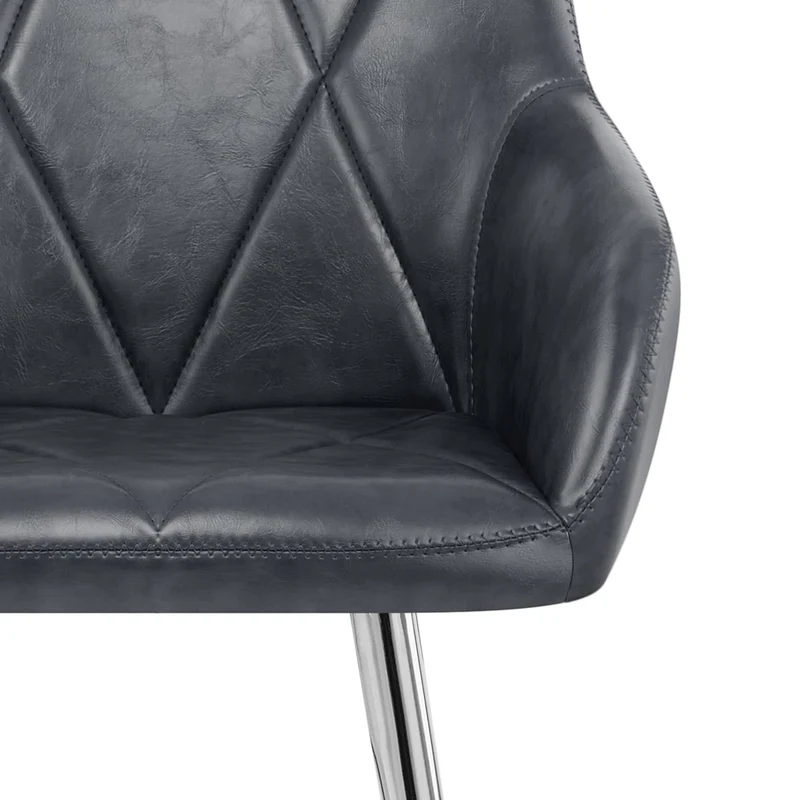 Tabouret de Bar Faux Cuir Antique - Mason Bleu Foncé