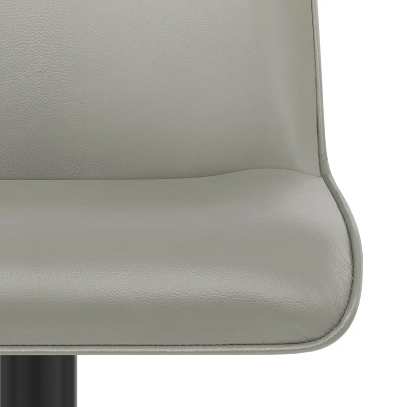 Tabouret Cuir Véritable - Lola Gris